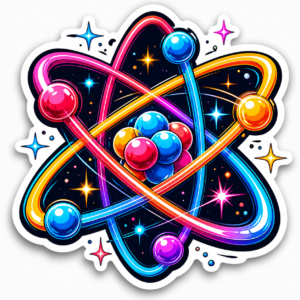 "ATOM SYMBOL"STICKER