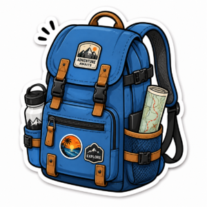 "BACKPACK"STICKER