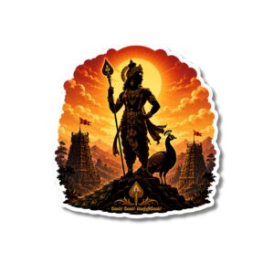 "BHAGVAN KARTIKEY"DEVOTIONAL STICKER