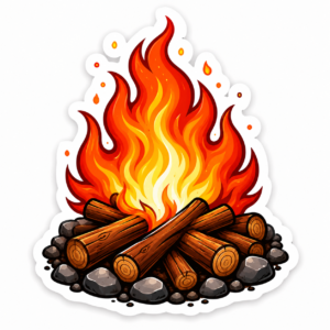 "BONFIRE"STICKER