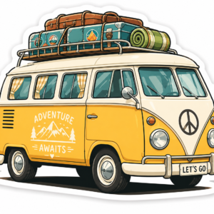 "CAMPER VAN"STICKER