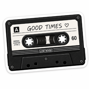 "CASSETTE TAPE"STICKER