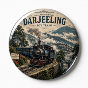 "DARJEELING TOY TRAIN"58 MM ROUND FRIDGE MAGNET