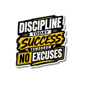 "DISCIPLINE TODAY"STICKER