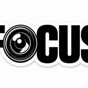 "FOCUS CAMERA"STICKER
