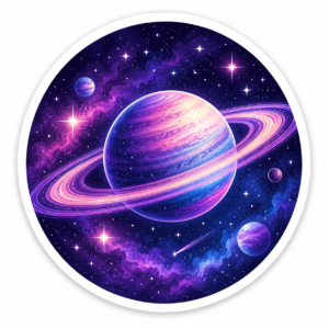"GALAXY PLANET"STICKER