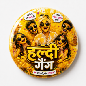 "HALDI GANG"58 MM ROUND BADGE