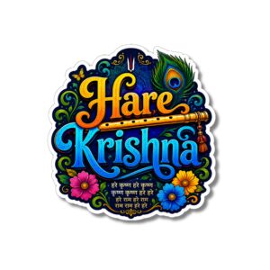 "HARE KRISHNA"DEVOTIONAL STICKER
