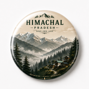"HIMACHAL"58 MM ROUND FRIDGE MAGNET