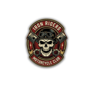 "IRON RIDERS MOTERCYCLE CLUB"STICKER FOR BIKE RIDERS