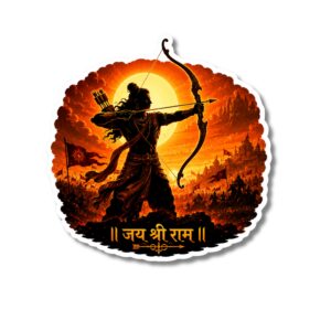 "JAI SHREE RAM"DEVOTIONAL STICKER