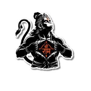 "RAM BHAKT HANUMAN"DEVOTIONAL STICKER