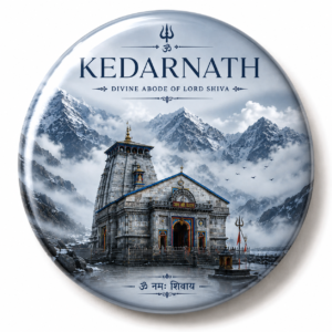 "JYOTIRLINGA KEDARNATH"58 MM ROUND FRIDGE MAGNET
