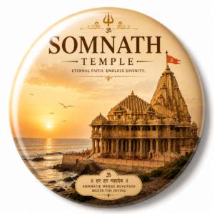 "JYOTIRLINGA SOMNATH"58 MM ROUND FRIDGE MAGNET