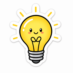 "LIGHT BULB"STICKER