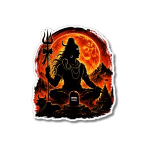 "MAHADEV AND SHIVLINGA"DEVOTIONAL STICKER