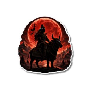 "MAHADEV WITH NANDI"DEVOTIONAL STICKER