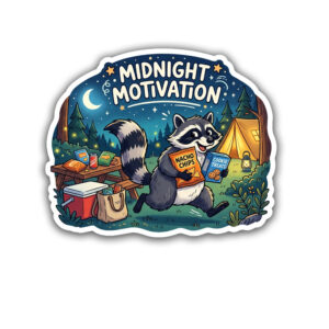 "MIDNIGHT MOTIVATION"STICKER