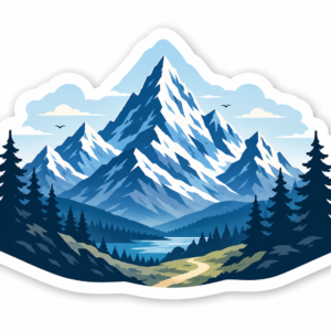 "MOUNTAIN LANDSCAPE"STICKER