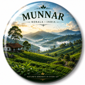 "MUNNAR"58 MM ROUND FRIDGE MAGNET