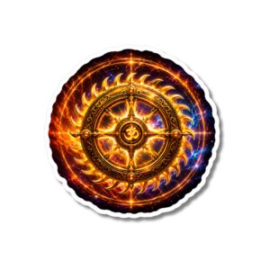 "OM SUDARSHAN CHAKRA"DEVOTIONAL STICKER