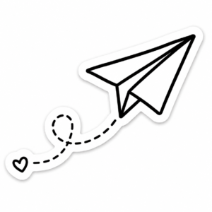 "PAPER PLANE"STICKER