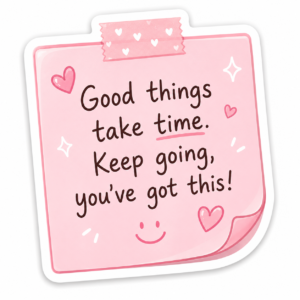 "PINK NOTE"STICKER