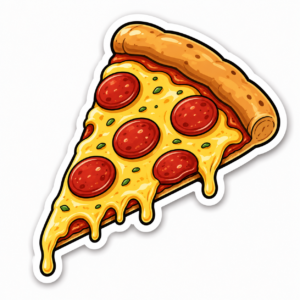 "PIZZA SLICE"STICKER