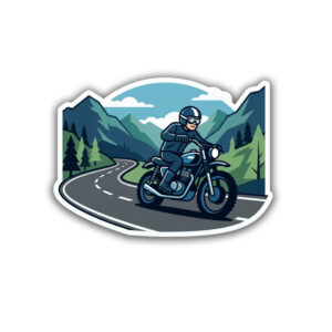 "RIDER ROAD & MOUNTAIN" STICKER FOR BIKE RIDERS