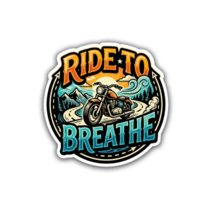 "RIDE TO BREATH"STICKER FOR BIKE RIDERS