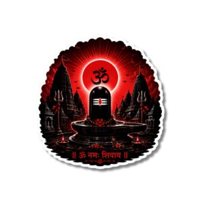 "SHIVLINGA WITH OM"DEVOTIONAL STICKER