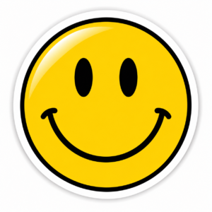 "SMILEY FACE"STICKER