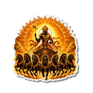 "SURYA DEV 2"DEVOTIONAL STICKER