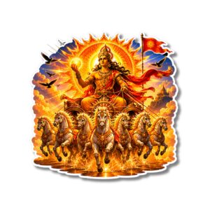 "SURYA DEV "DEVOTIONAL STICKER
