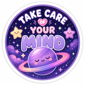 "TAKE CARE OF YOUR MIND"STICKER