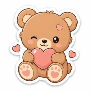 "TEDDY BEAR"STICKER