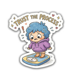 "TRUST THE PROCESS"STICKER