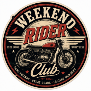 "RIDE HARD"STICKER FOR BIKE RIDERS