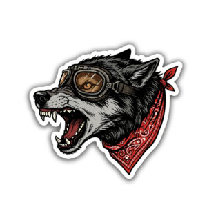 "WOLF FACE"STICKER