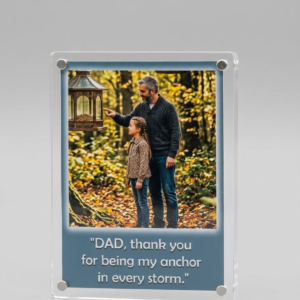 PHOTO CHANGEABLE ACRYLIC FRIDGE MAGNET CUM TABLE FRAME