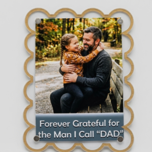 3x4 in. ACRYLIC CUSTOMIZED PHOTO FRIDGE MAGNET WITH QUOTE