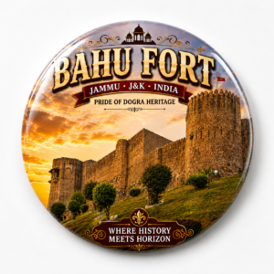 "BAHU FORT"58 MM ROUND FRIDGE MAGNET