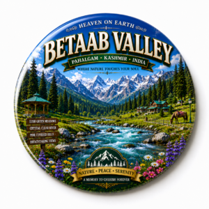 "BETAAB VALLEY"58 MM ROUND FRIDGE MAGNET