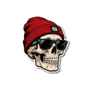 "COOL SKULL"STICKER