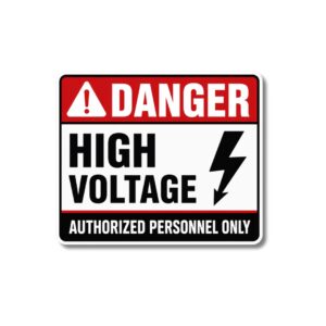 "DANGER – HIGH VOLTAGE"STICKER