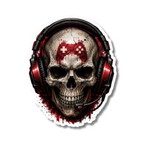 "GAMER SKULL"STICKER