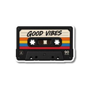 "GOOD VIBES CASSETTE"STICKER