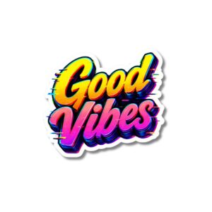 "GOOD VIBES"STICKER