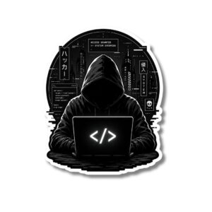 "HACKER HOODIE"STICKER