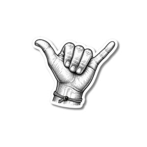 "HANG LOOSE"STICKER